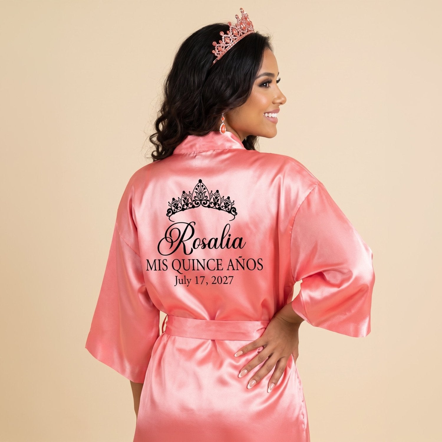 Classic Princess Quinceanera Robe Personalized, Quince Gift - Gifts Are Blue