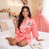 Classic Princess Quince Robe Personalized, Quinceanera Gift