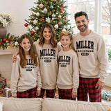 Varsity Letter Matching Family Christmas Pajamas Set for Kids and Adults