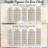 Matching Mr and Mrs Christmas Pajama Set with Buffalo Print Pants - Couples PJs Santa Hat