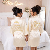 Classic Princess Quince Robe Personalized, Quinceanera Gift