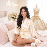 Classic Princess Quince Robe Personalized, Quinceanera Gift