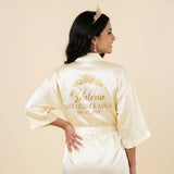 Classic Princess Quince Robe Personalized, Quinceanera Gift