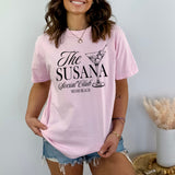 Custom Social Club shirt with personalized name the perfect gift  for the bride squad and bridesmaids or birthday party celebration.