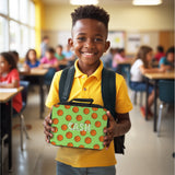 Boys basketball lunch box and water bottle personalized with child’s name, back-to-school must-have.