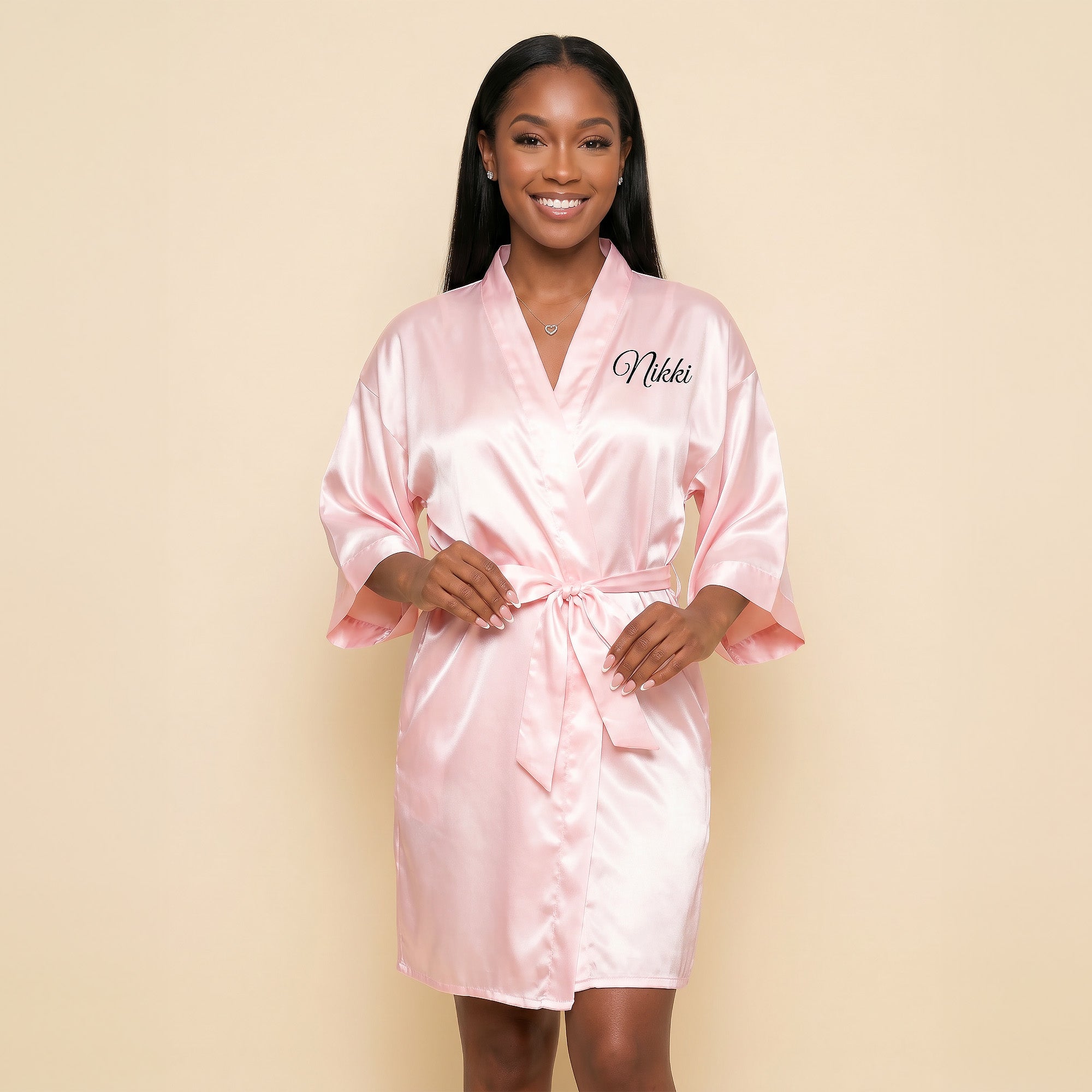 Personalized Blush Pink Robes for Women and Girls