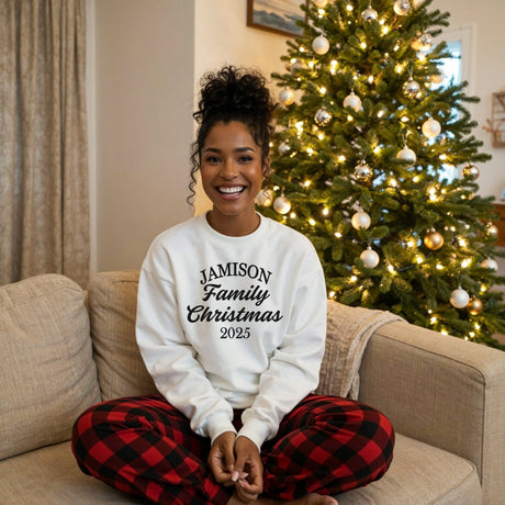 Classic Matching Family Christmas Pajamas Set for Kids and Adults - Gifts Are Blue