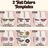 School Pride Slippers for Women, Personalized College Slides for Students and Sororities