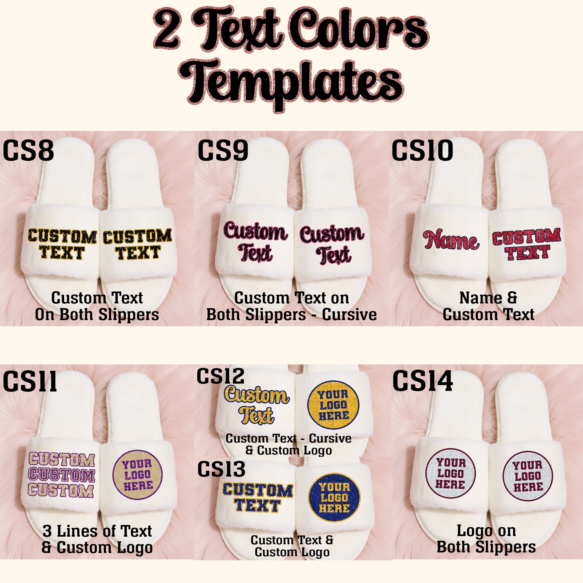 School Pride Slippers, Personalized Slides for Students and Sororities