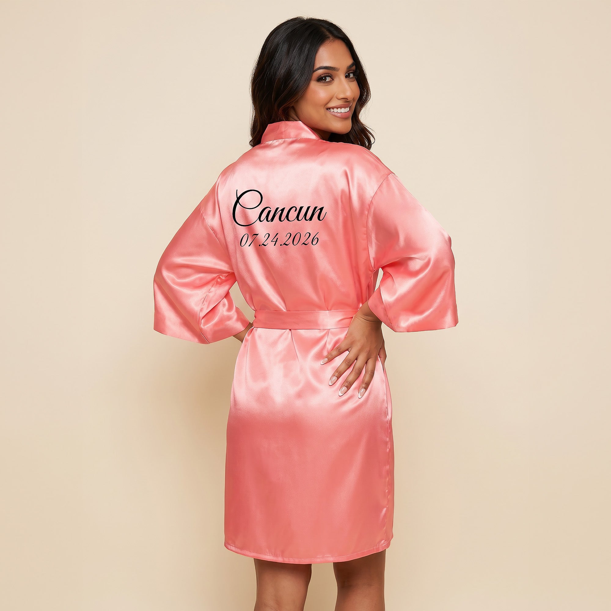Personalized Coral Robes for Women and Girls