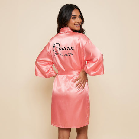 Personalized Coral Robes for Women and Girls