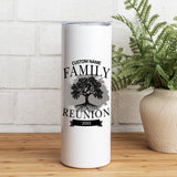 A personalized family tree tumbler with custom name, the perfect gift for parents and family gatherings.