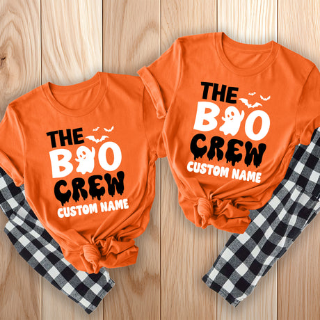 The Boo Crew Personalized Matching Family Halloween Pajamas Set for Youth and Adults