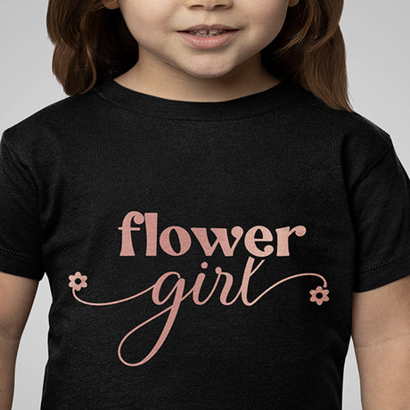 Cute Flower Girl Shirts in Sizes 2T to Youth XL - Available in Several Styles & Colors