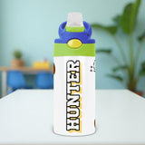 The football-themed sippy cup is ideal for toddlers to use at school. This kids back-to-school tumbler features a custom football design and name.