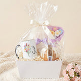 Sweet Cake & Bloom Basket Gift for Her with Bundt Cake, Mug and Fuzzy Socks