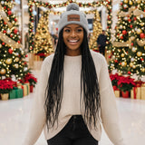 Cuffed Pompom Personalized Beanie w Name or Text, Custom Gifts for Her and Him