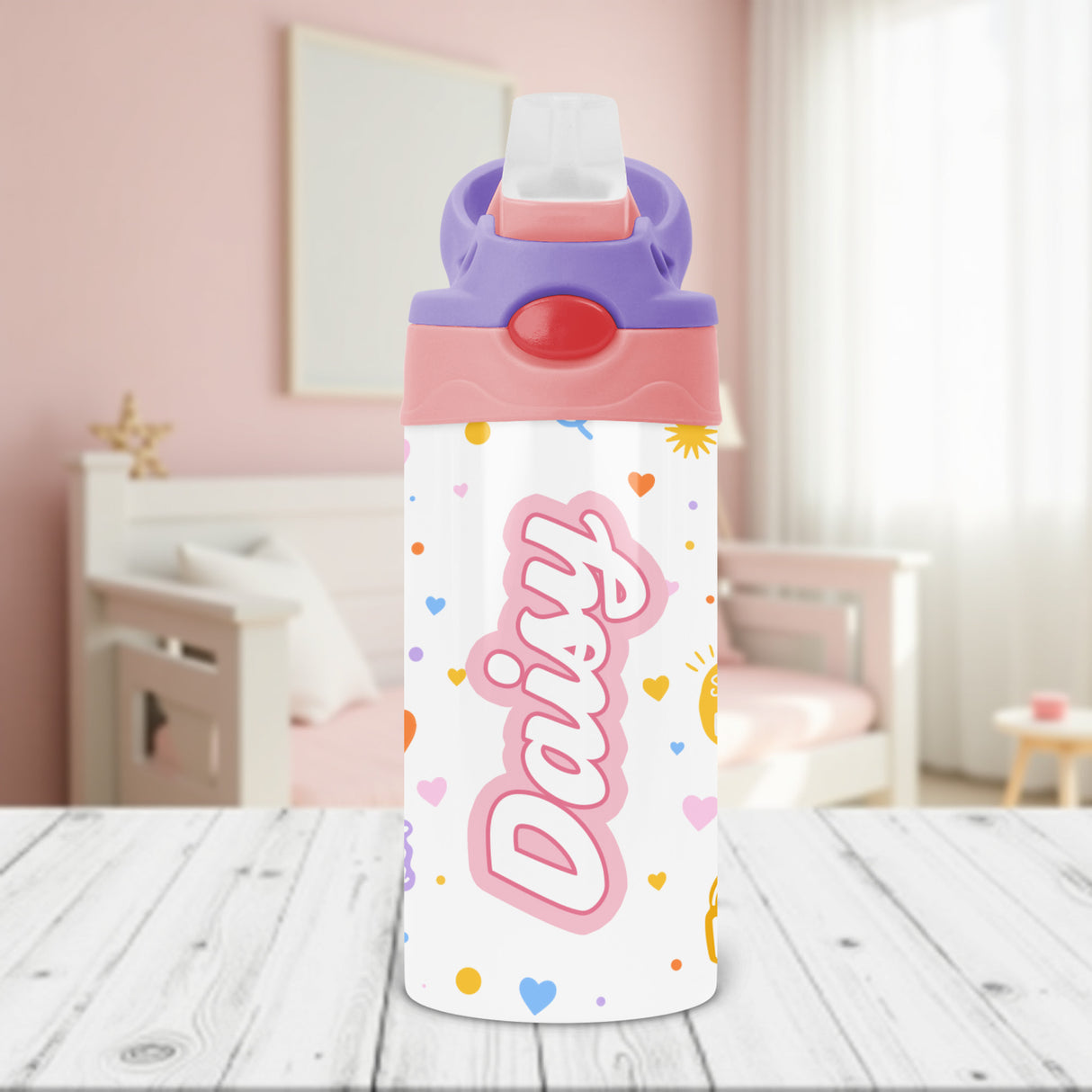 Back to school gift for daughter featuring a personalized affirmation tumbler with her name.