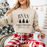 Personalized Matching Family Christmas Sweaters with Custom Year and Location