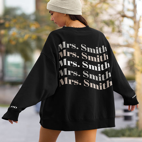 Mrs Sweatshirt for Bride, Wives and more - Gift to Her for Wedding, Honeymoon, Anniversary, Birthday, Christmas