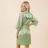Personalized Sage Green Robes for Women and Girls