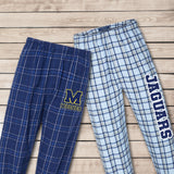 Personalized University Pajama Pants for Men, Custom College Lounge Pants for Back to School