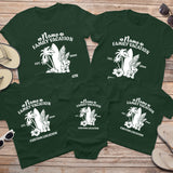 Matching personalized floral family beach shirts with custom names for family vacation shirts, custom beach t-shirts, and group family outfits.
