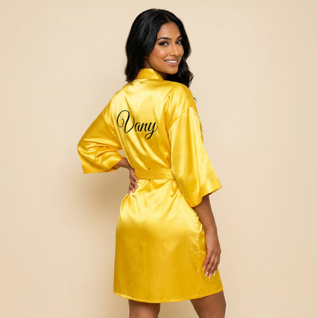 Personalized Yellow Gold Robes for Women and Girls