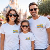 Family vacation tees for family trips, perfect for matching outfits during theme park adventures, resort days, and group travel with kids and adults.
