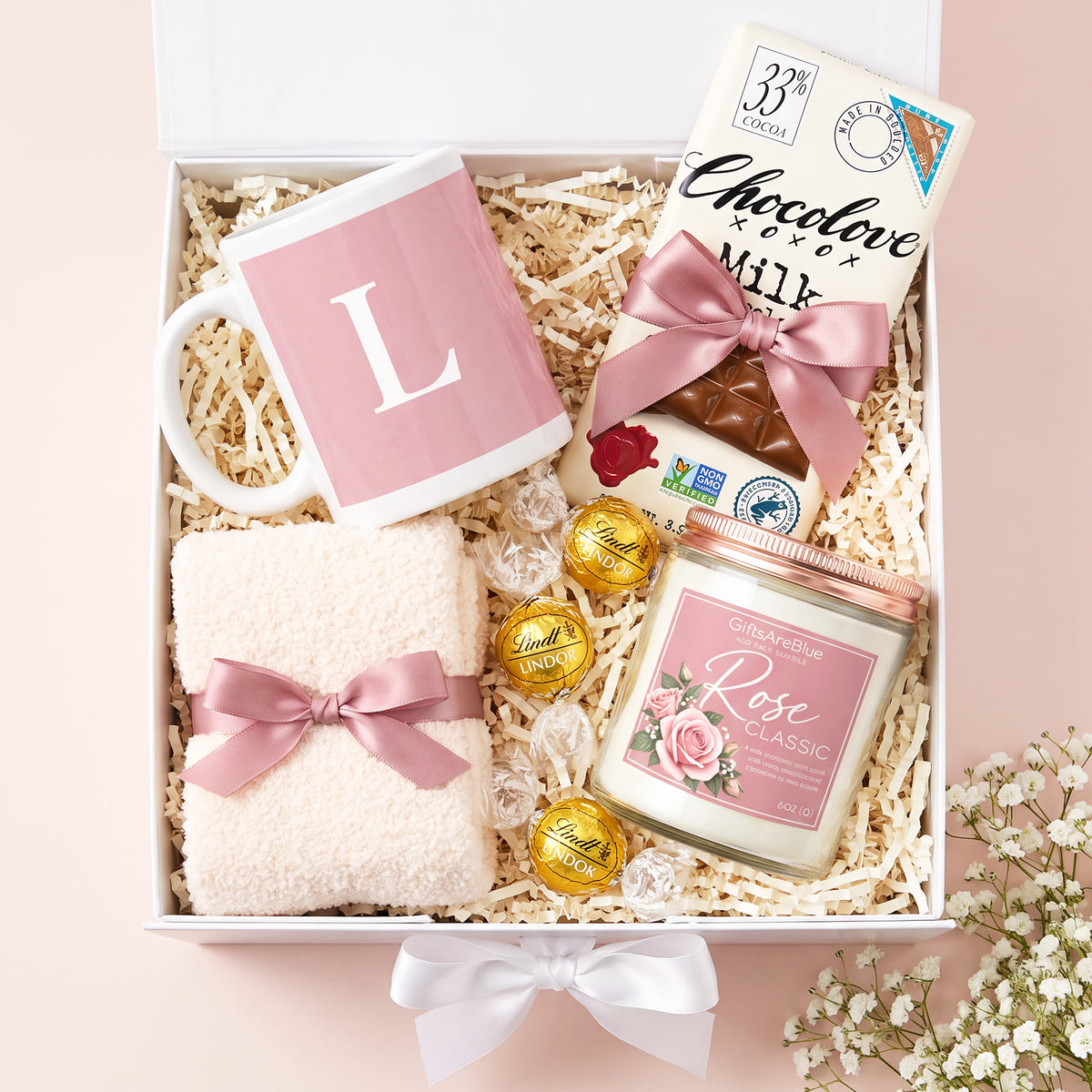 A Little Birthday Happiness Gift Box for Her - Dusty Rose