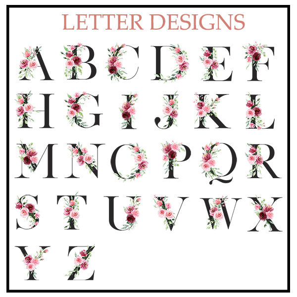 Monogram Floral Initial Letter A - Wine Tumbler - bevvee