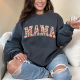 Floral Mama Sweatshirt - Mother's Day Gift - Custom Mother's Day Gift - Gift For Wife - Mom Birthday Gift - Christmas Gift for Mom