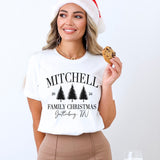 Personalized Matching Family Christmas Sweaters with Custom Year and Location