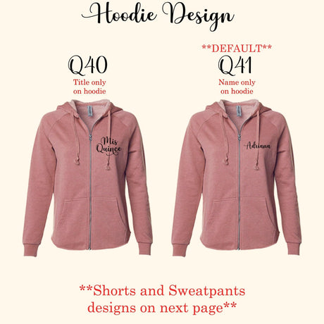 Personalized Mis Quince Años Two Piece Loungewear Set, Quinceañera Gift - Gifts Are Blue