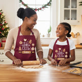 The Cookie Crew Personalized Family Matching Christmas Aprons for Adults and Kids