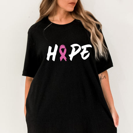 An empowering T-shirt designed to inspire strength and hope during Breast Cancer Awareness Month.