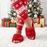 Red Merry & Snuggly Christmas Gift Basket for Her - Gifts Are Blue