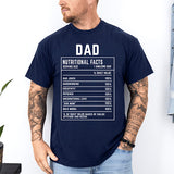 Custom Dad Nutrition Facts Shirt, Funny Fathers Day Gifts From Kids, Personalized Dad Shirt