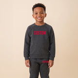 Custom Loungewear Set for Kids to Preteen, Toddler Hoodie no Drawstrings