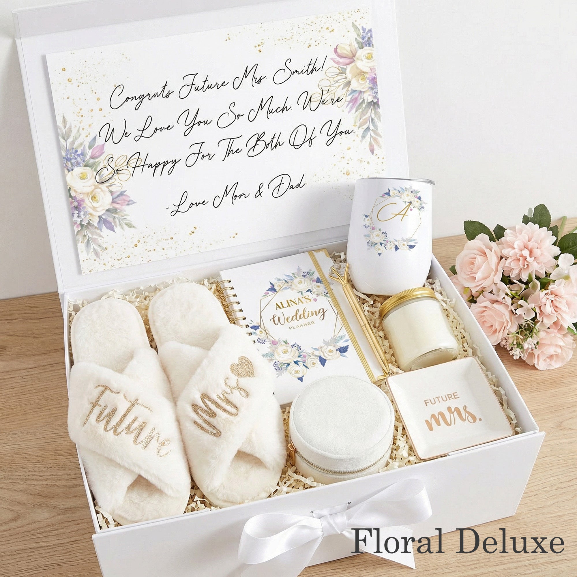Floral Engagement Gift Box for Bride - The Best Yes Ever Gift Set