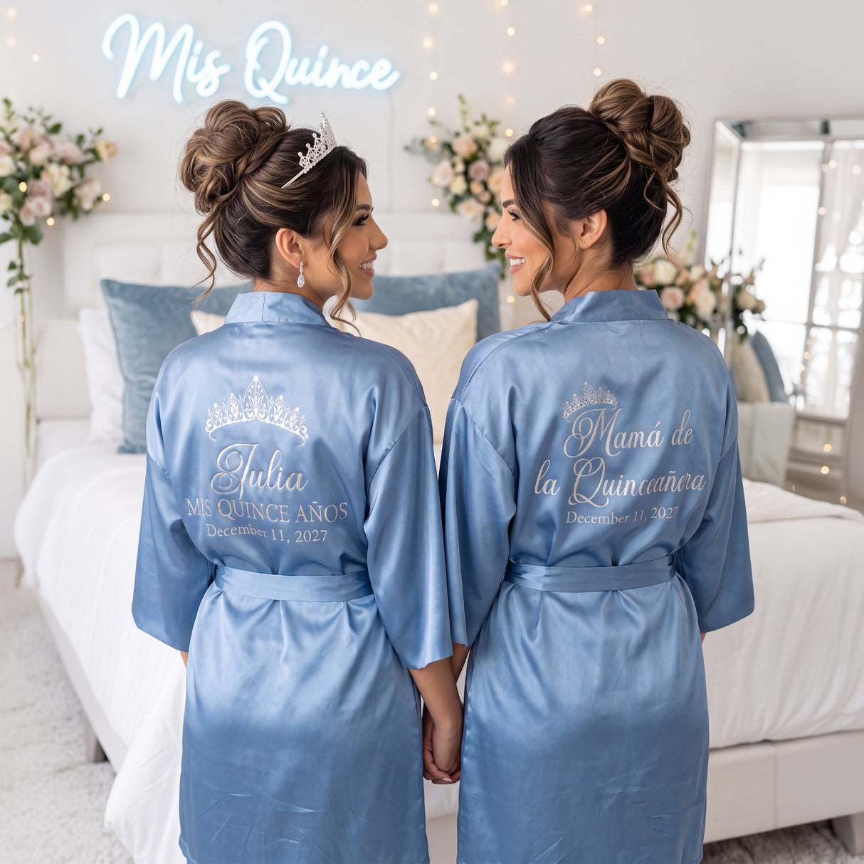 Classic Princess Quince Robe Personalized, Quinceanera Gift