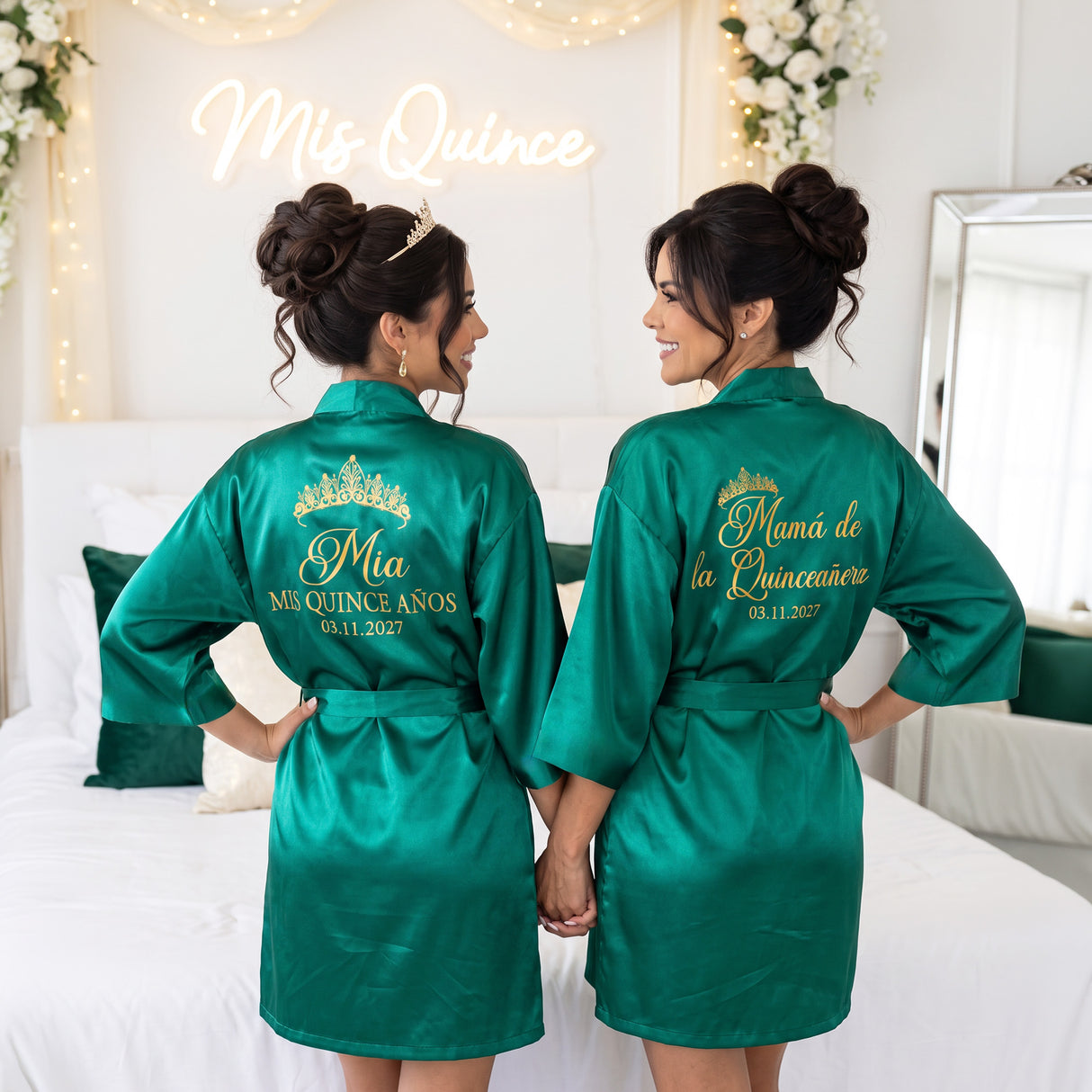 Classic Princess Quince Robe Personalized, Quinceanera Gift