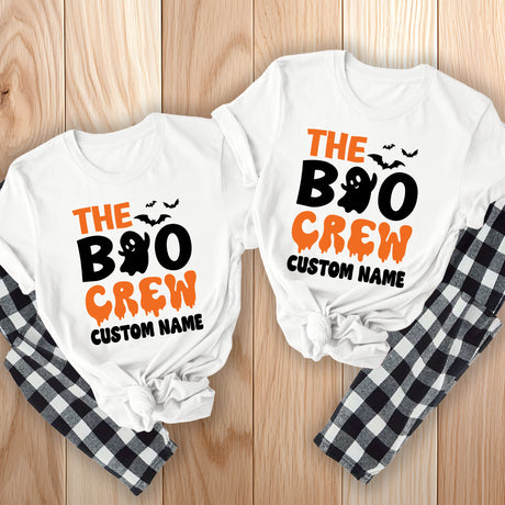 The Boo Crew Personalized Matching Family Halloween Pajamas Set for Youth and Adults