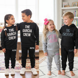 Custom Loungewear Set for Kids - Toddler to Preteen, Personalized Kids Clothing, Toddler Hoodie no Drawstrings