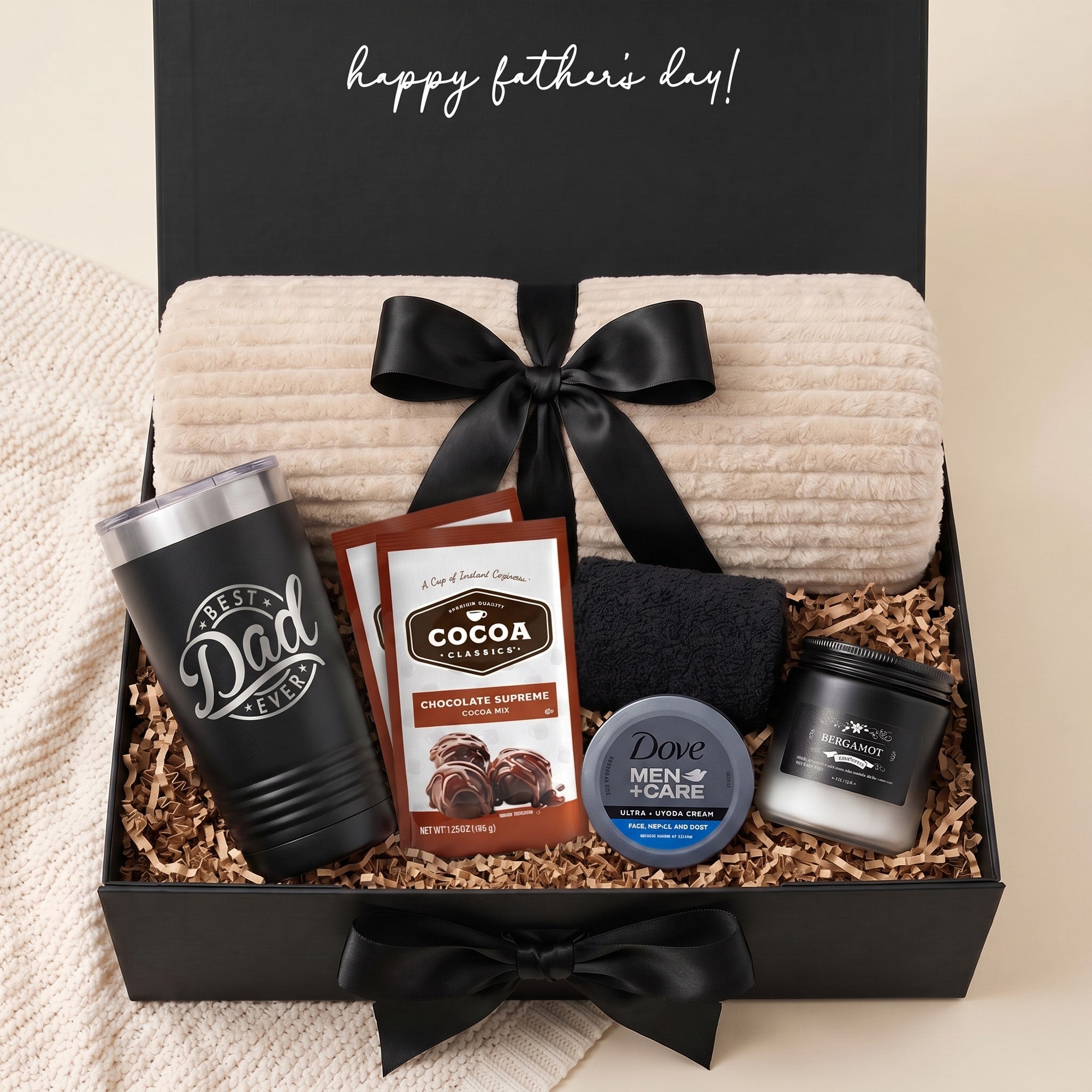 Relax & Recharge Gift Box for Men - the Cozy Blanket Edition