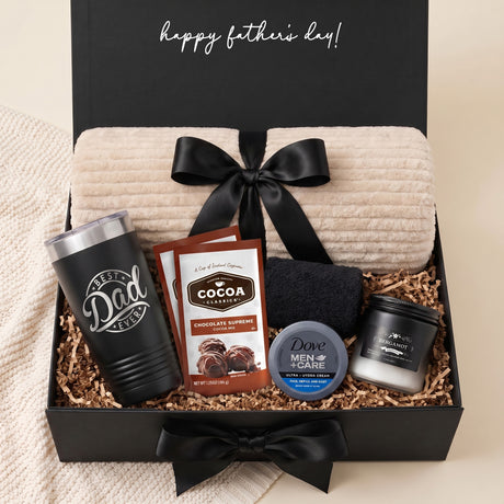 Relax & Recharge Gift Box for Men - the Cozy Blanket Edition