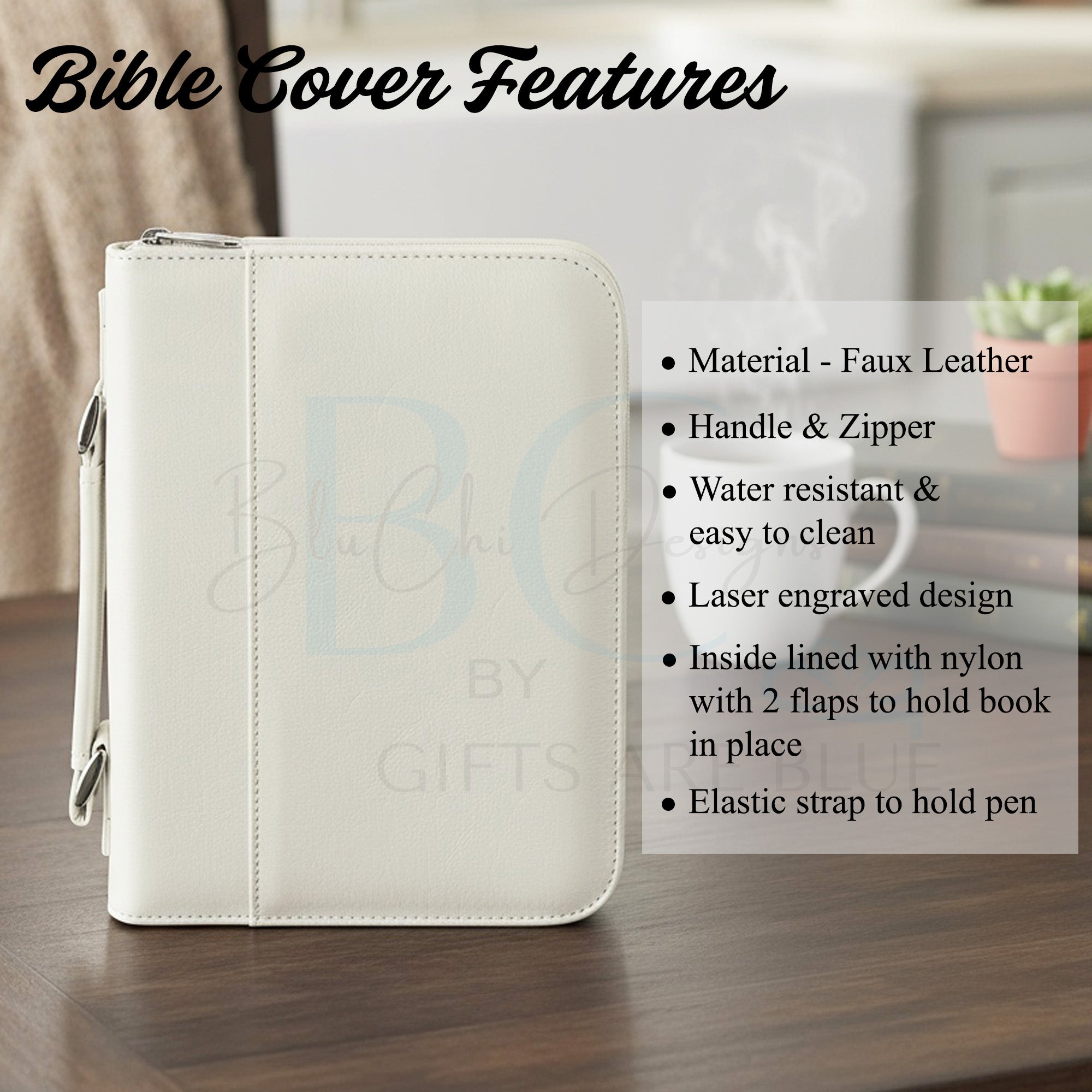 Verse w Name and Symbol Personalized Bible Covers, Christian Gifts