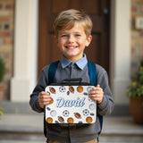 Sports Lunch Box and Water Bottle Set for Kids with Name, Custom Back to School Items