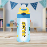 Kids custom name water bottle designed for daily school use and personalized back to school gift ideas