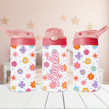 Personalized floral tumbler with girl’s name makes a standout back-to-school gift idea for daughters or nieces.